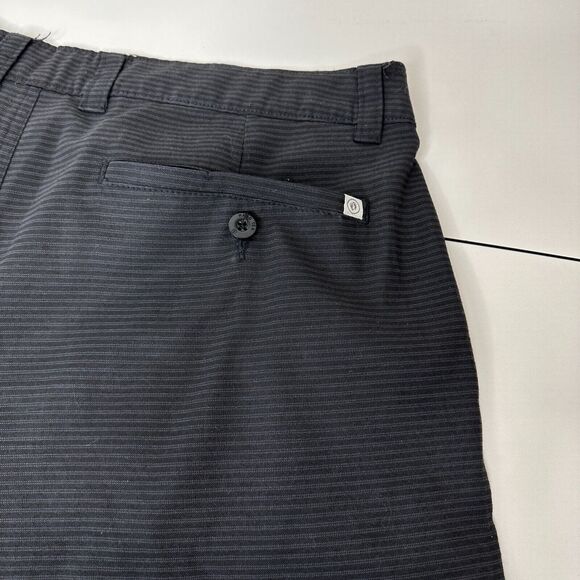 Hang 10 Black-Gray Daybreak Hybrid 21" Everyday Short Back Pocket Stretch 34 - Picture 7 of 14
